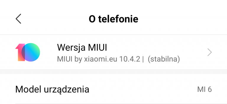 Aktualizacja Xiaomi.eu stable 10.4 dla MI 6 i MIX 2 z Pie.