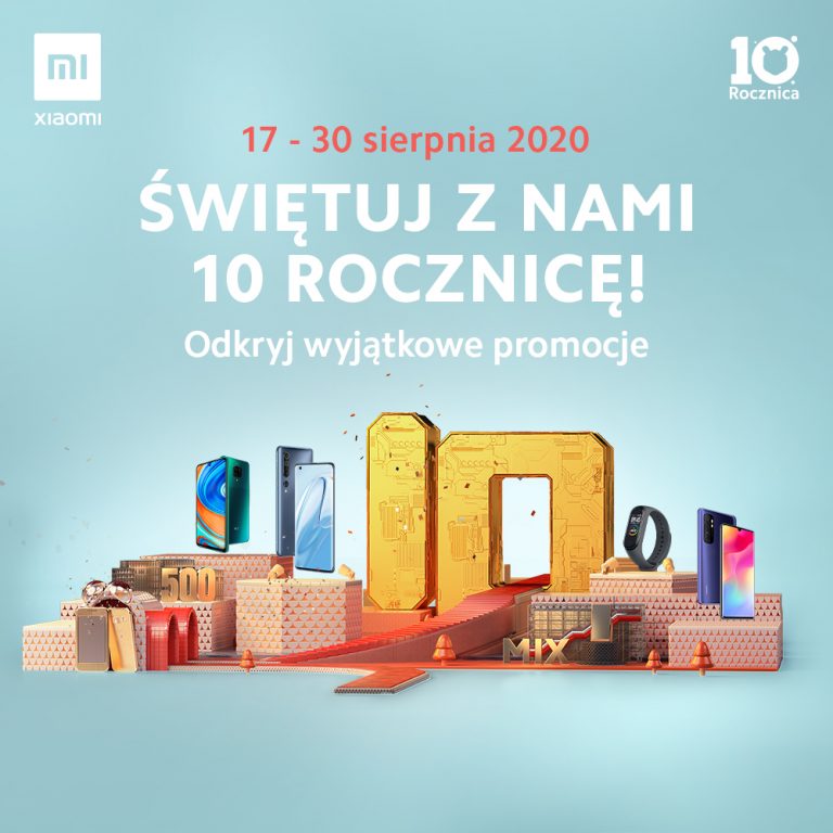 Xiaomi świętuje swoje 10. urodziny – promocje, jubileuszowa gra i livestream