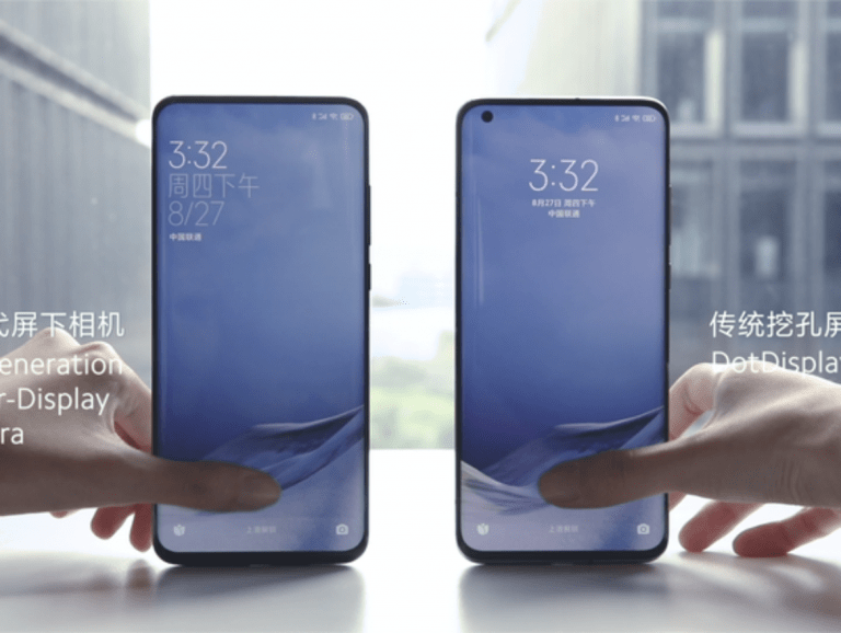 Aparaty ukryte pod ekranami w smartfonach Xiaomi już w przyszłym roku