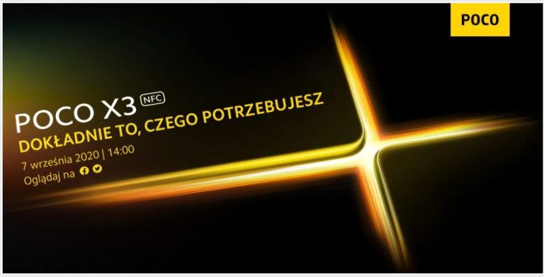 Globalna premiera POCO X3 – już 7 września