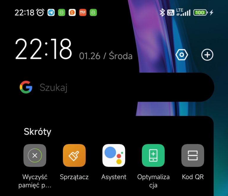 Globalny „Panel informacyjny” z obsługą widżetów MIUI 13