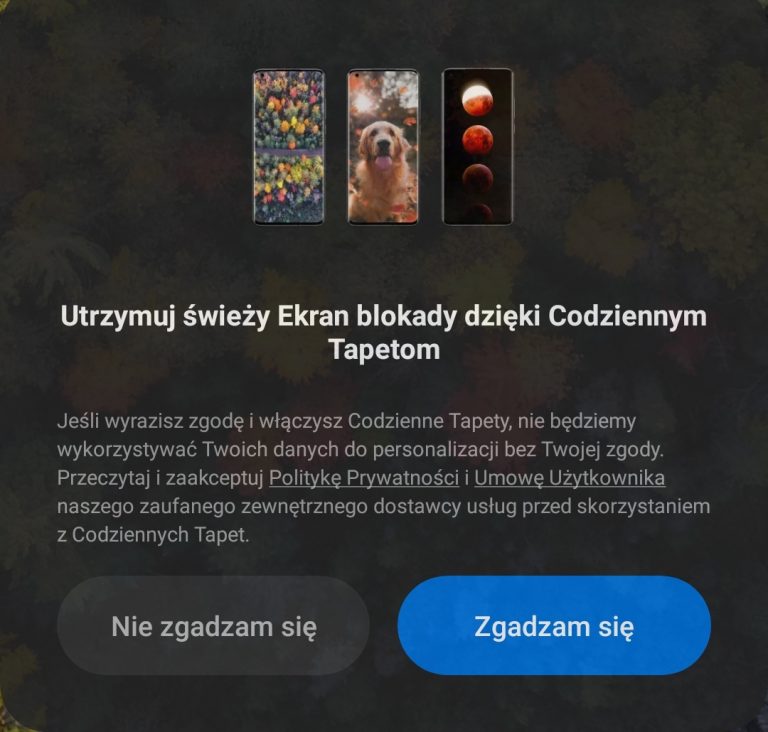 Jak wyłączyć codzienną zmianę tapet na ekranie blokady w Xiaomi?