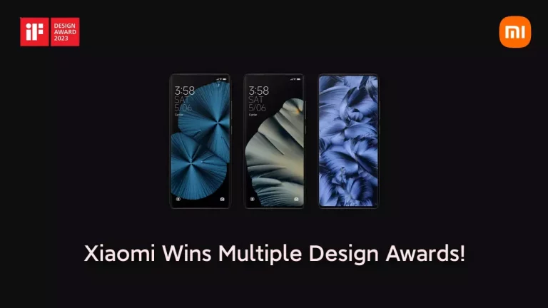 Xiaomi zdobyło wiele nagród w dziedzinie wzornictwa
