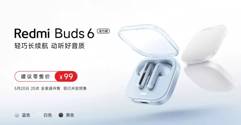 Redmi Buds 6 Active Edition ogłoszone w Chinach